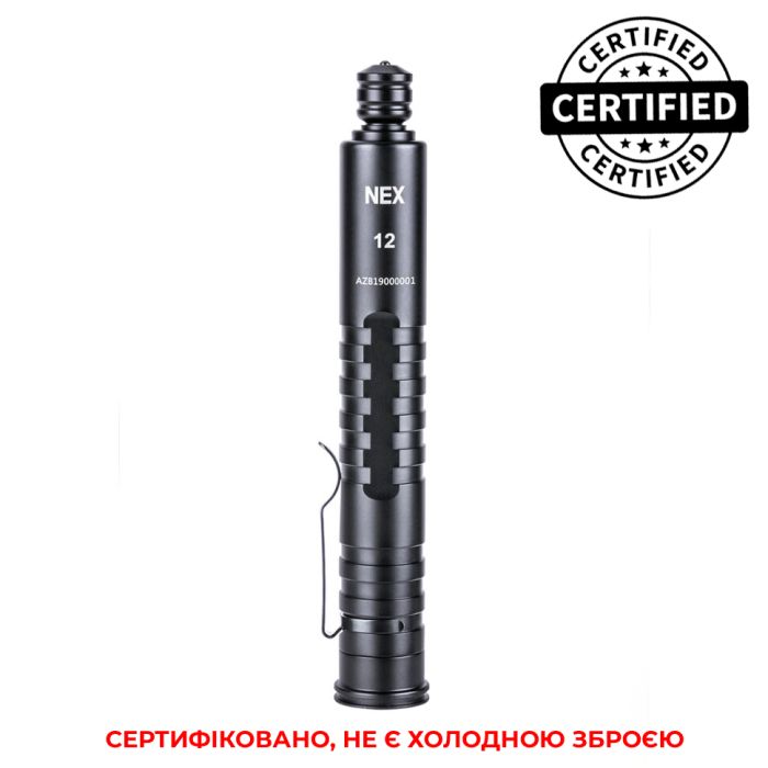 Телескопическая дубинка Nextorch NEX Walker N12 30 см (черный)