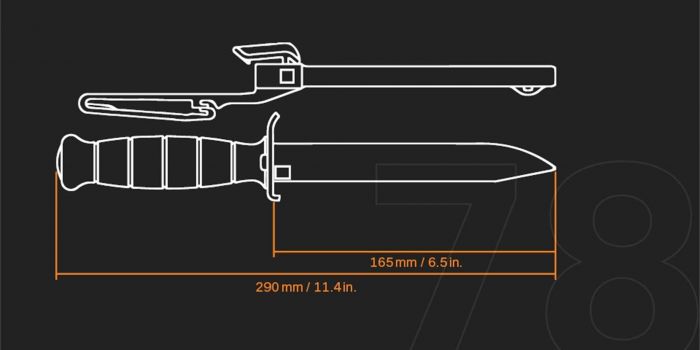 Нож Glock 78 чёрный