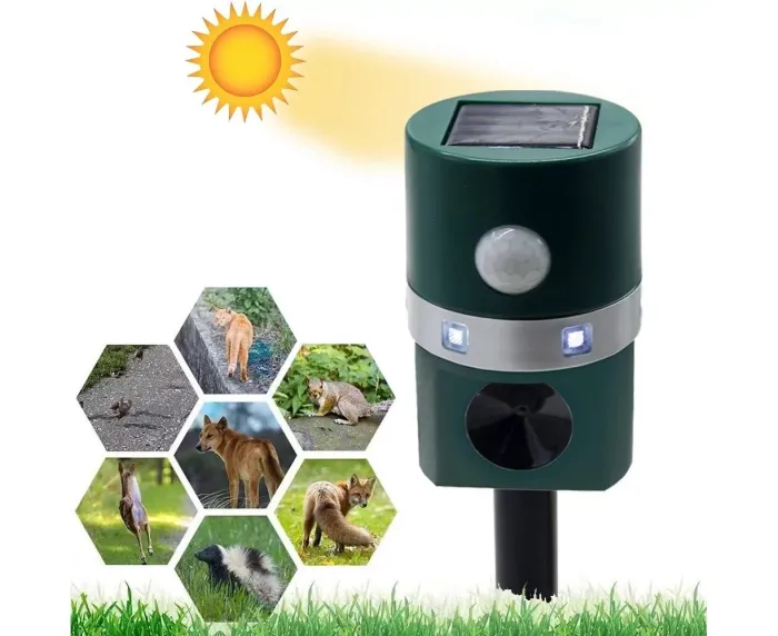 Ультразвуковой отпугиватель животных на солнечной батарее Solar Pest Repeller NY-088